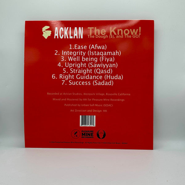 Acklan : The Know!, The Dough ($), and The GO! (12", Album, Ltd)