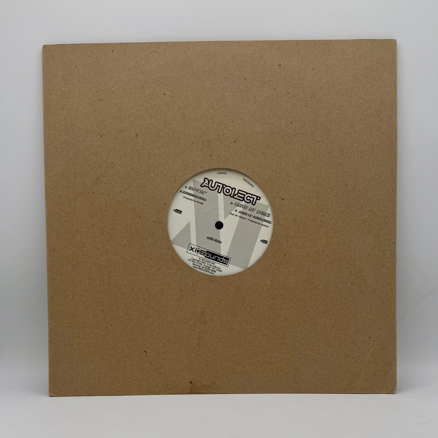 Autolect - Movin & Catch My Lyrics (12", Maxi, Ltd)